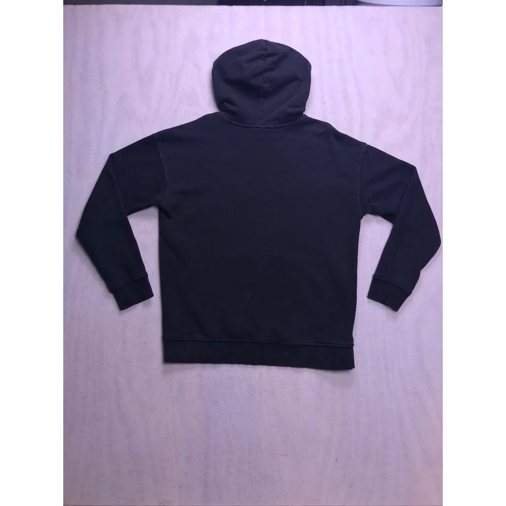 Adidas Origionals Trefoil‎ Hoodie Mens Medium Black Pullover Sweatshirt Logo